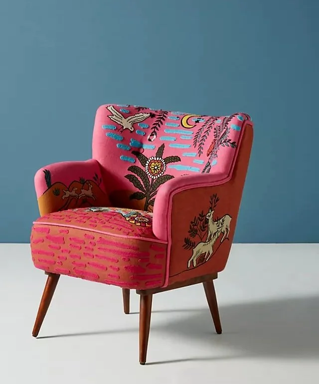 Dhurrie petite accent discount chair